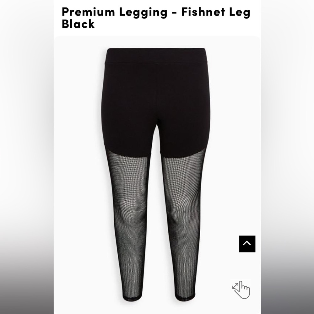 Torrid premium leggings fishnet sz 2